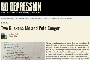Click photo to read Neill's essay about Seeger