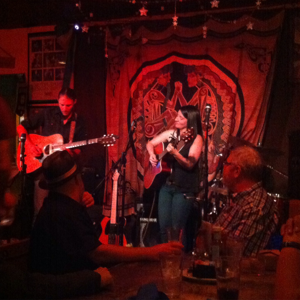 Dena Woods playing at Fiddler's Hearth